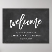 Welkomstteken Kies uw gepenselde kleurenbord Poster (Voorkant)