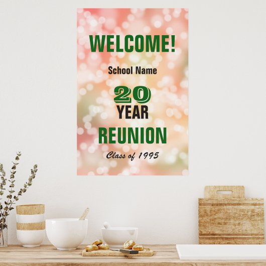 Welkomstteken klasse reünie poster (Keuken)