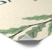 Welkomstteken klein Beer Rustisch Baby shower Poster (Hoek)