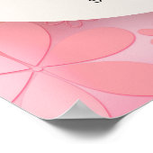 Welkomstteken klein Butterfly-Baby shower Poster (Hoek)