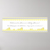 Welkomstteken kleine Baby shower banner Poster (Voorkant)