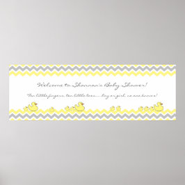 Welkomstteken kleine Baby shower banner Poster