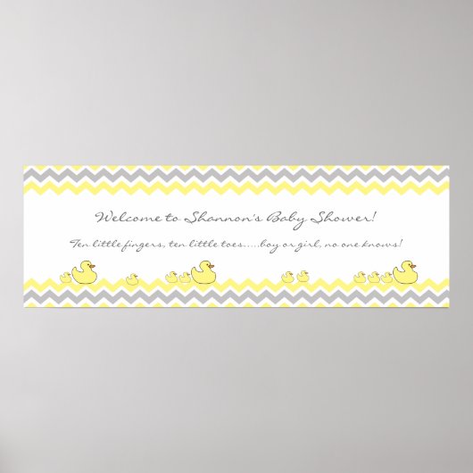 Welkomstteken kleine Baby shower banner Poster (Voorkant)