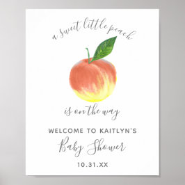 Welkomstteken kleine Baby shower Poster