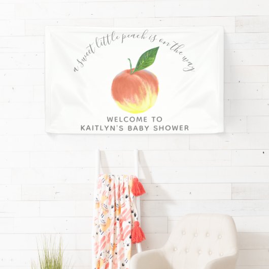 Welkomstteken kleine Baby shower Spandoek (Insitu)