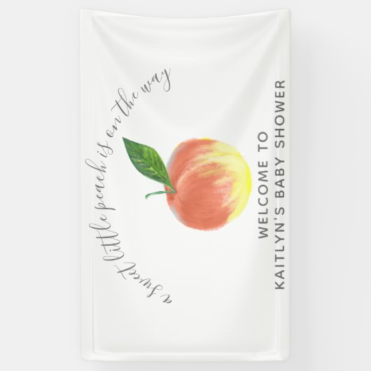 Welkomstteken kleine Baby shower Spandoek (Verticaal)