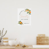 Welkomstteken kleine Cutie Baby shower Poster (Keuken)