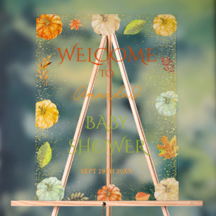 Welkomstteken kleine pomkin Autumn Baby shower Acryl Bord