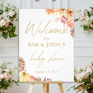 Welkomstteken kleine pomkin Herfst Baby shower Perfect Poster