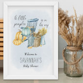 Welkomstteken kleine pomkin Herfst Baby shower Poster
