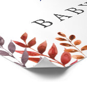 Welkomstteken kleine pompoenen Baby shower Poster (Hoek)