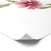 Welkomstteken kleine wilde bloemen Baby shower Poster (Hoek)