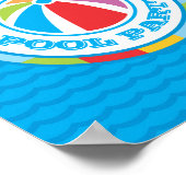 Welkomstteken kleurrijke ball-band poster (Hoek)