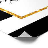 Welkomstteken modern vrijgezellenfeest poster (Hoek)