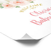 Welkomstteken pomkin Baby shower Foto Afdruk (Hoek)