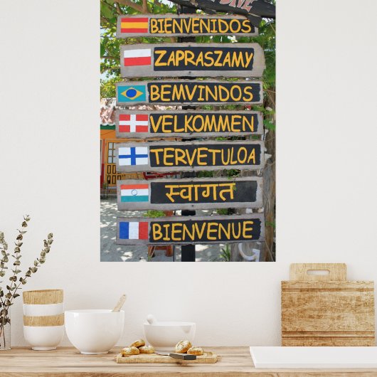 Welkomstteken Poster (Keuken)