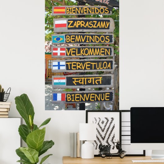 Welkomstteken Poster (Thuiskantoor)