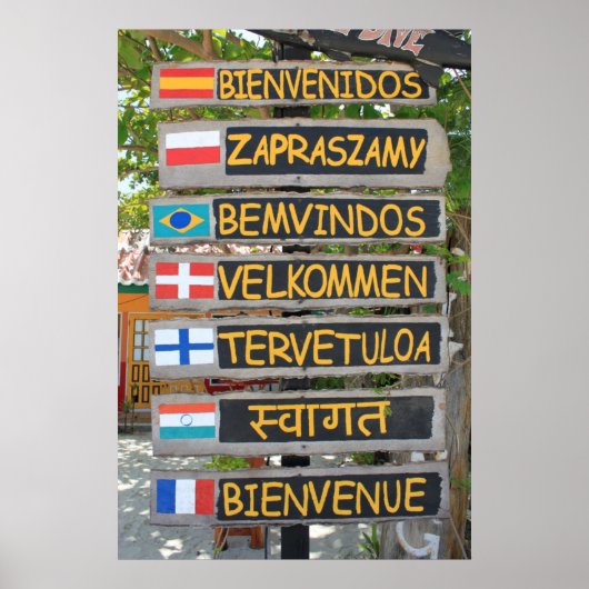 Welkomstteken Poster (Voorkant)