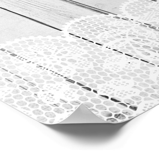 Welkomstteken Poster Weddenschap Grijze Wood Poste (Hoek)