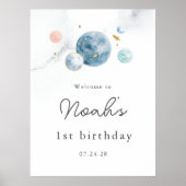 Welkomstteken ruimtevaart poster (Voorkant)