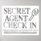 Welkomstteken spionagepartij poster (Voorkant)