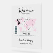 Welkomstteken stuurboord pas huwelijk acryl bord (Hoek)