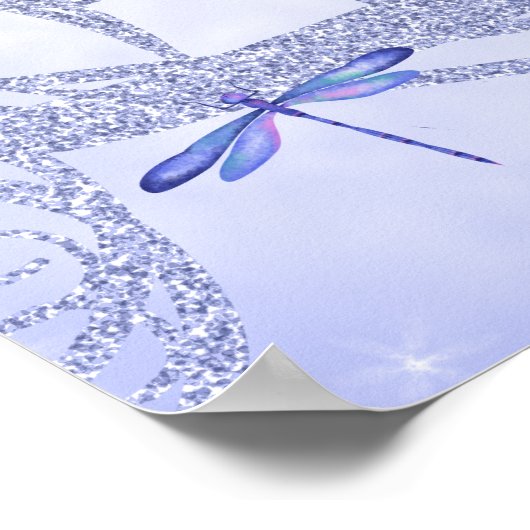 Welkomstteken Turquoise & Blue Quinceañera Poster (Hoek)