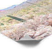 Welkomstteken van Arizona Desert Wedding Poster (Hoek)