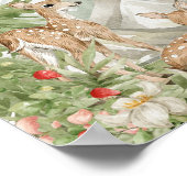 Welkomstteken van Baby shower Woodland Animals Poster (Hoek)