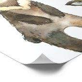 Welkomstteken van Baby shower Woodland Animals Poster (Hoek)