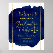 Welkomstteken van de elegante rechtenacademie poster (Voorkant)