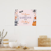 Welkomstteken van de feestdag van Halloween Poster (Keuken)