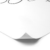 Welkomstteken van de klassieke Engagement Party Poster (Hoek)