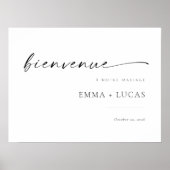 Welkomstteken van de moderne trek van het Manuscri Poster (Voorkant)