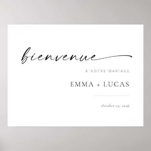 Welkomstteken van de moderne trek van het Manuscri Poster (Voorkant)