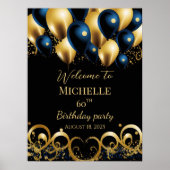 Welkomstteken van de partij Birthday Poster (Voorkant)