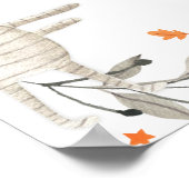 Welkomstteken van Halloween Little Boo Baby shower Poster (Hoek)