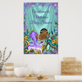 Welkomstteken van het Afrikaanse Amerikaanse Merma Poster (Keuken)