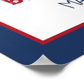 Welkomstteken van het Baby shower van het anker Poster (Hoek)