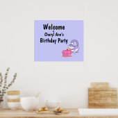 Welkomstteken van Kitty Cat en Cake Party Poster (Keuken)