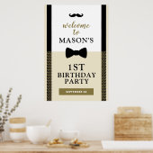 Welkomstteken van klein Man, Jongerenverjaardag Poster (Keuken)