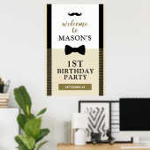 Welkomstteken van klein Man, Jongerenverjaardag Poster (Thuiskantoor)