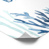 Welkomstteken van Lighthouse Boy Baby shower Poster (Hoek)