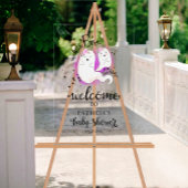 Welkomstteken van Little Boo Halloween Baby shower Acryl Bord