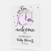 Welkomstteken van Little Boo Halloween Baby shower Acryl Bord (Hoek)