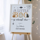 Welkomstteken van Little Boo Halloween Baby shower Poster