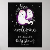 Welkomstteken van Little Boo Halloween Baby shower Poster (Voorkant)