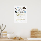 Welkomstteken van Little Boo Halloween Baby shower Poster (Keuken)
