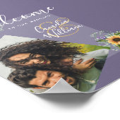 Welkomstteken van PHOTO Weddenschap Zonnebloemen W Poster (Hoek)