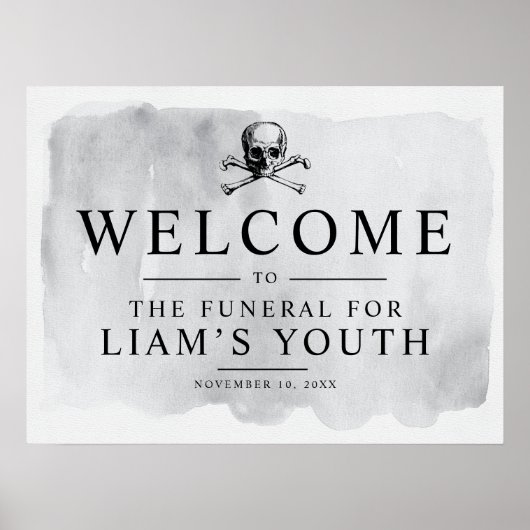 Welkomstteken van RIP Youth Party Poster (Voorkant)